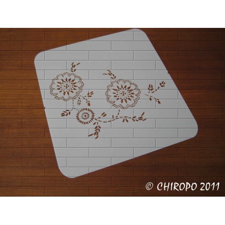 Pochoir Fleur orientale 3 (01500) Pochoir Fleur orientale 3 (01500)