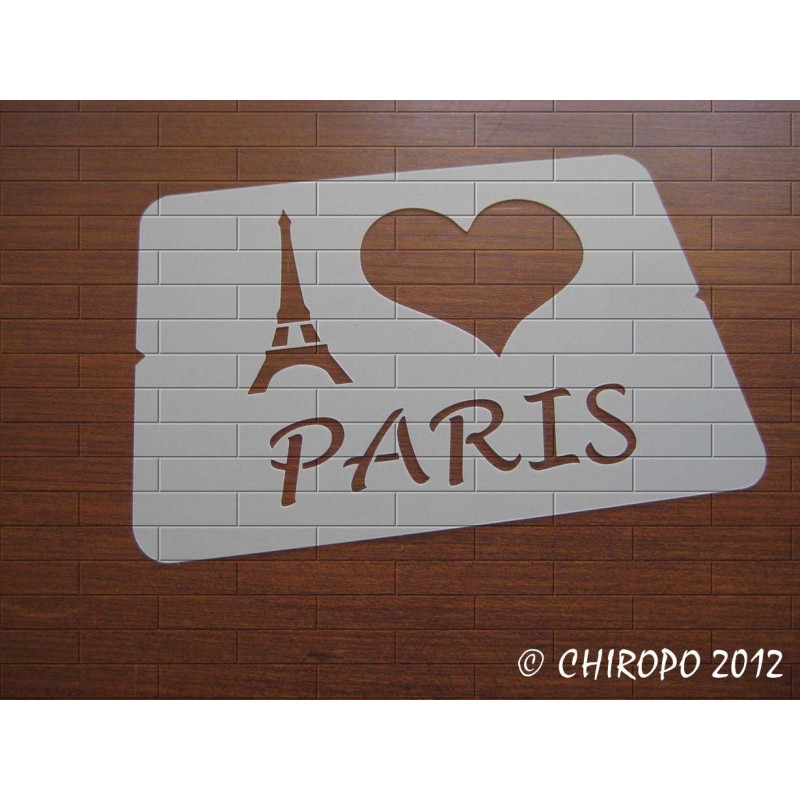 Pochoir I Love Paris (06881) Pochoir I Love Paris (06881)