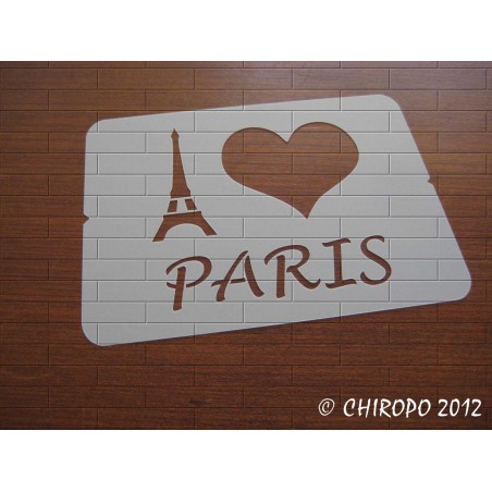 Pochoir I Love Paris (06881)