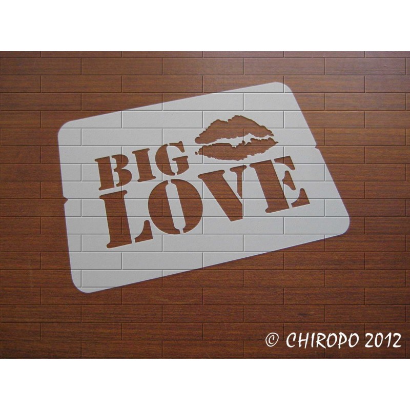 Pochoir Big Love (06861)