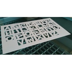 Scrapbooking Gabarit Pochoir Alphabet 3 (08920)