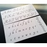 Pochoir alphabet - Lettres et Chiffres 2,5 cm (00170)