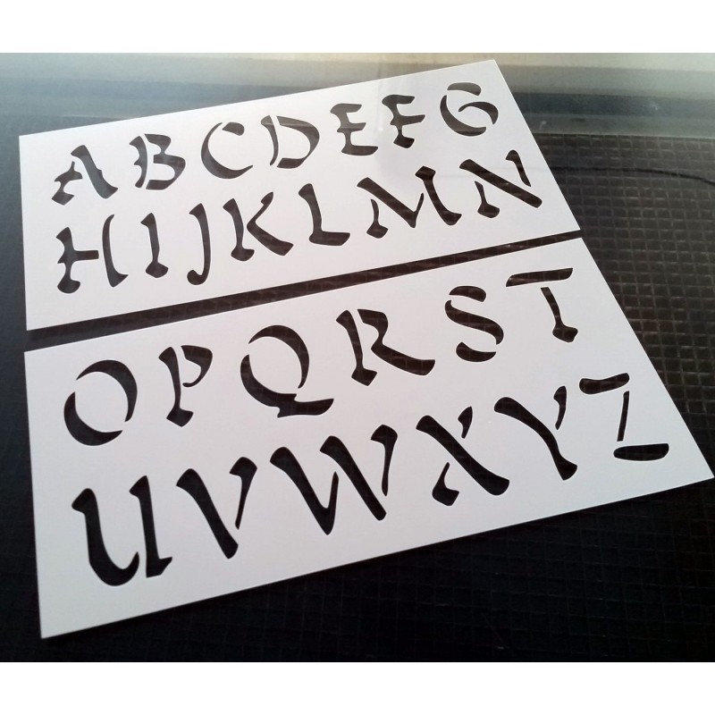 Pochoir Alphabet - Lettres majuscules 5 cm (00168)