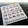 Pochoir alphabet - Lettres et Chiffres 2,5 cm (00167) 