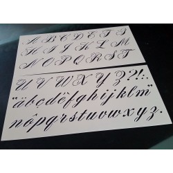 Pochoir alphabet - Lettres 3 cm (00182)