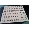 Pochoir alphabet - Lettres et Chiffres 2,5 cm (00177)