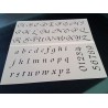 Pochoir alphabet - Lettres et Chiffres 2,5 cm (00172)