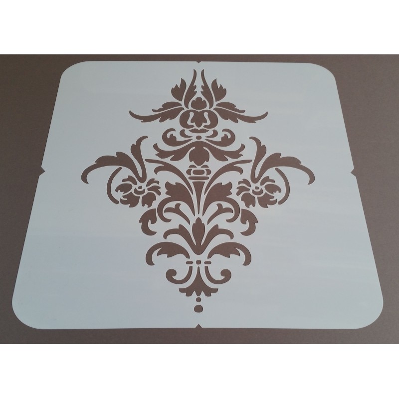 Grand Pochoir Damas (0618) - 35x35 cm Grand Pochoir Damas (0618) - 35x35 cm