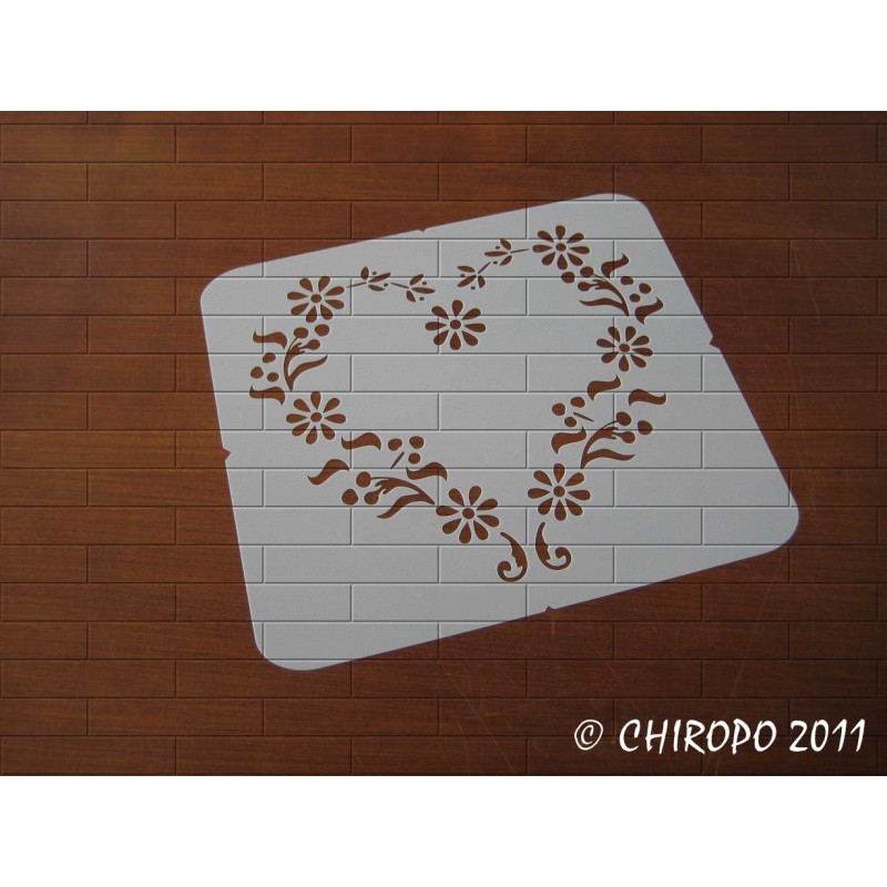 Pochoir Mini coeur 2 - Baroque (06551)