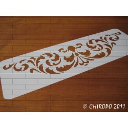 Pochoir Frise Damas (0619-F14) - 14x42 cm