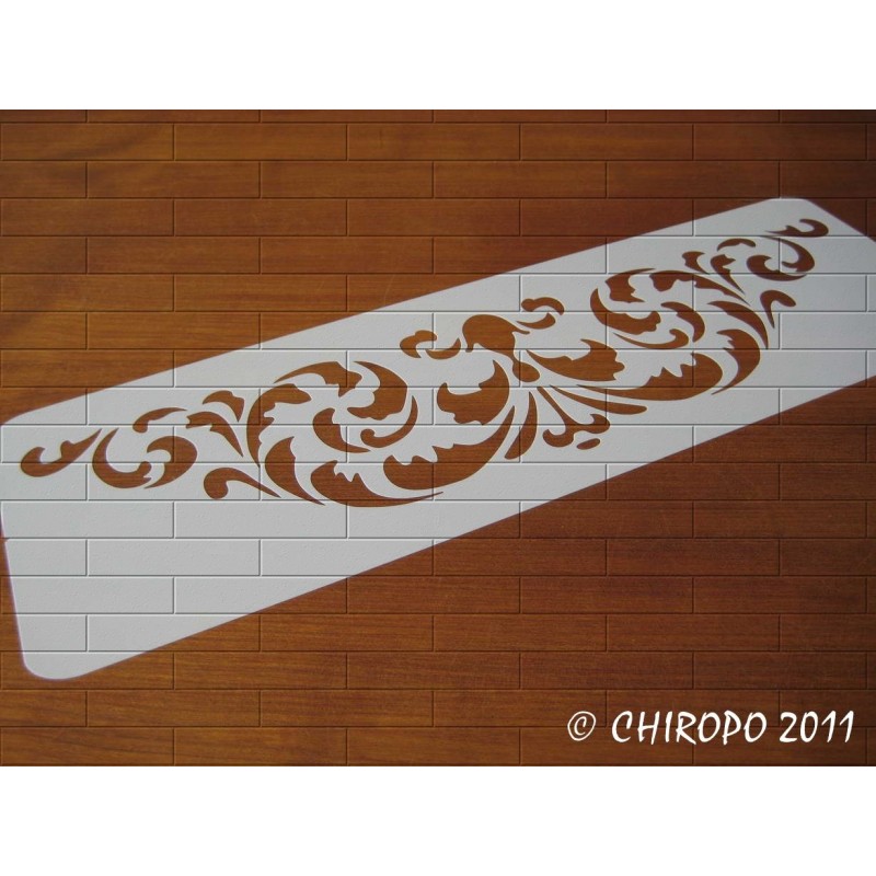 Pochoir Frise Damas (0619-F14) - 14x42 cm Pochoir Frise Damas (0619-F14) - 14x42 cm