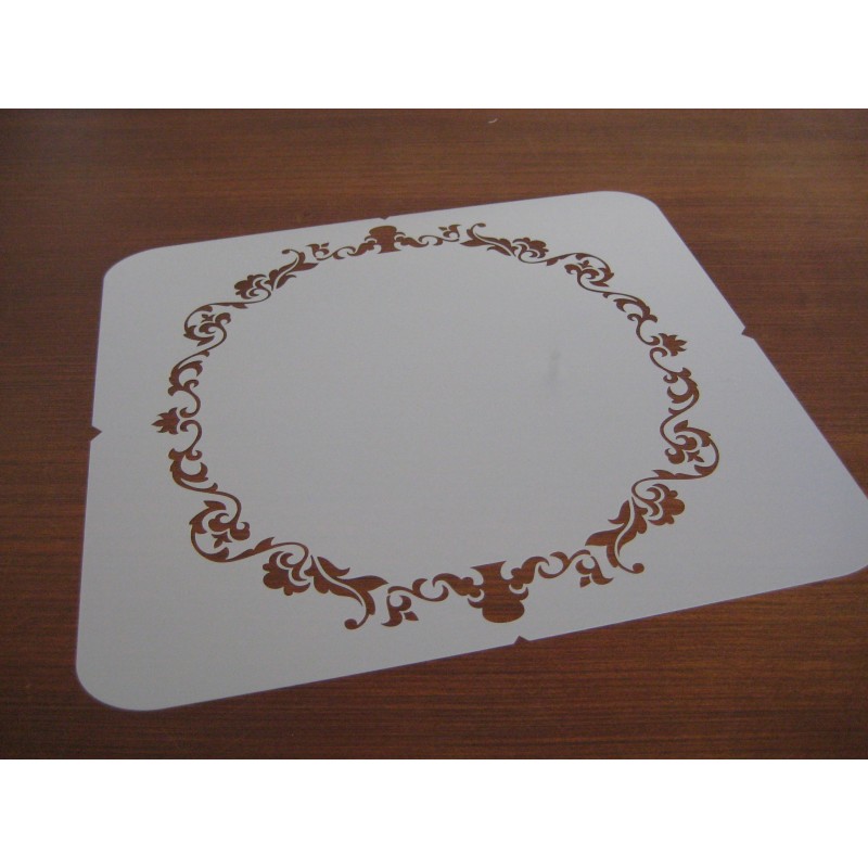 Pochoir Déco Rond Baroque (07200)