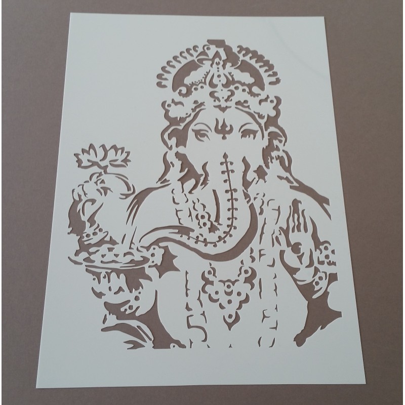Pochoir Elephant oriental Pochoir Elephant oriental