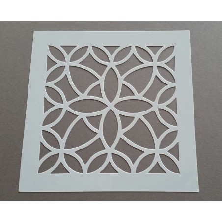 Pochoir carreau de ciment 1 - 15x15 cm - Pochoir carreau de ciment 1 - 15x15 cm -