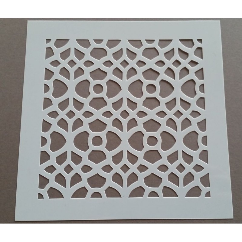 Pochoir carreau de ciment 1 - 15x15 cm -