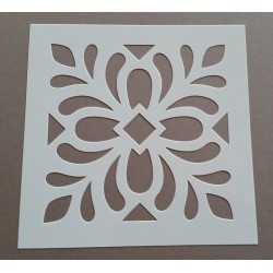 Pochoir carreau de ciment 1 - 15x15 cm -