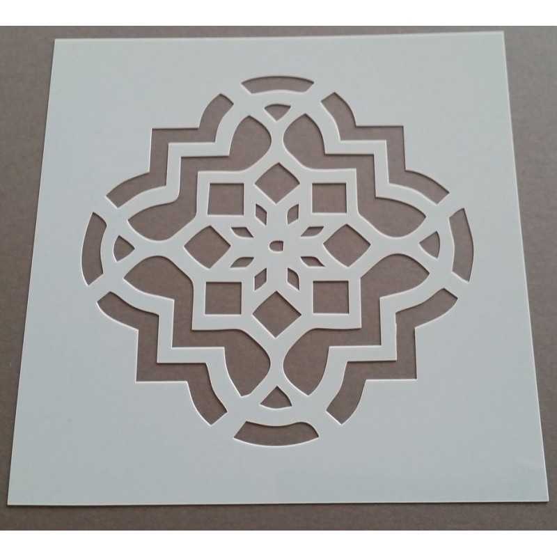 Pochoir carreau de ciment 1 - 15x15 cm -