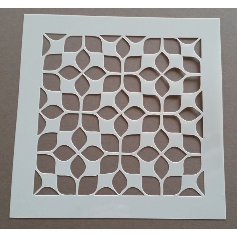 Pochoir carreau de ciment 1 - 15x15 cm -