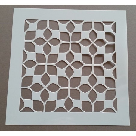 Pochoir carreau de ciment 1 - 15x15 cm - Pochoir carreau de ciment 1 - 15x15 cm -