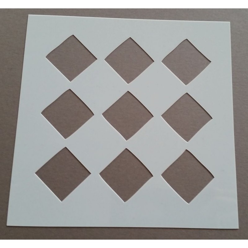 Pochoir carreau de ciment 1 - 15x15 cm -