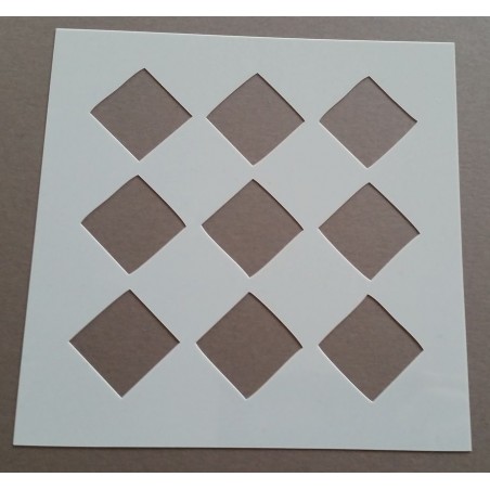 Pochoir carreau de ciment 1 - 15x15 cm - Pochoir carreau de ciment 1 - 15x15 cm -