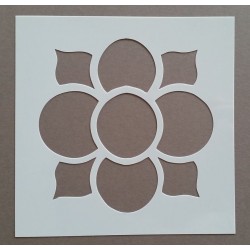 Pochoir carreau de ciment 1 - 15x15 cm -