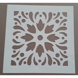 Pochoir carreau de ciment 1 - 15x15 cm -