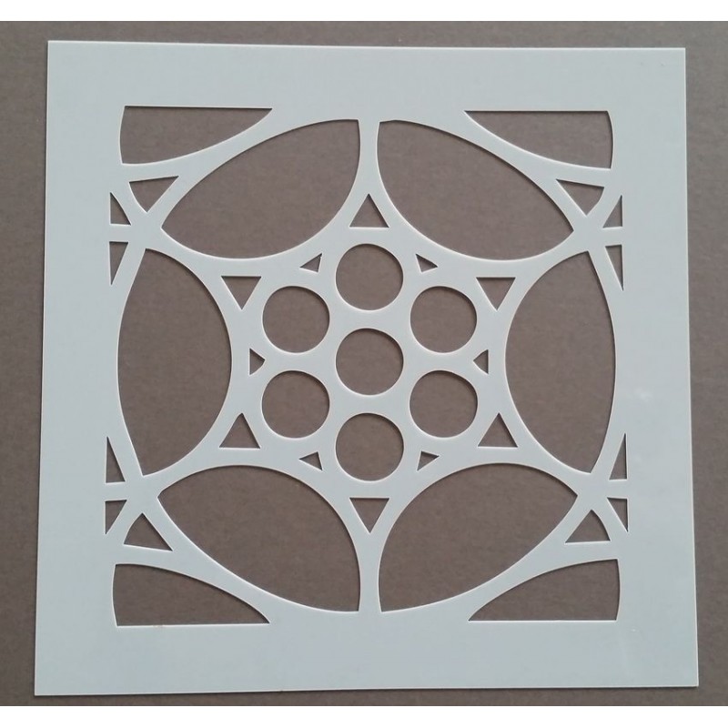 Pochoir carreau de ciment 1 - 15x15 cm -