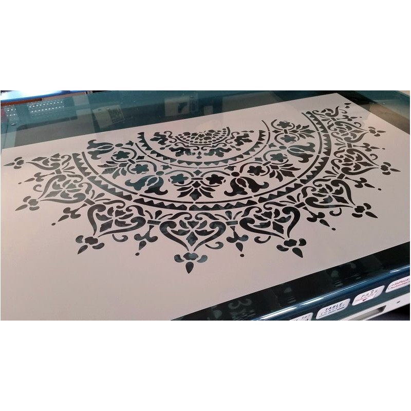Pochoir XXL Mandala (00163) - Demi Pochoir XXL Mandala (00163) - Demi