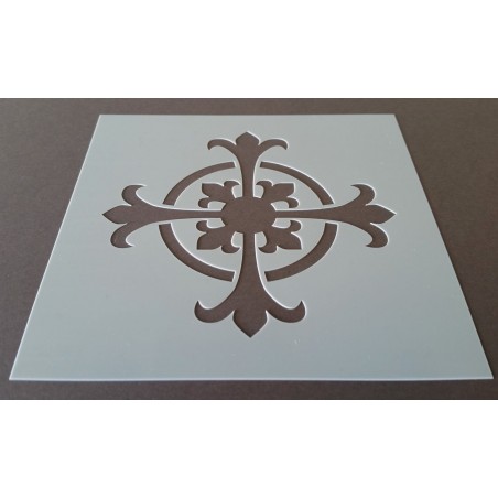 Pochoir carreau de ciment 1 - 15x15 cm - Pochoir carreau de ciment 1 - 15x15 cm -