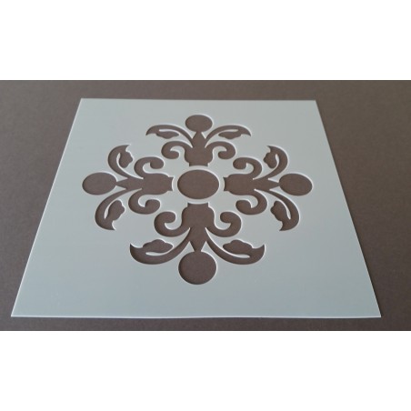 Pochoir carreau de ciment 1 - 15x15 cm - Pochoir carreau de ciment 1 - 15x15 cm -