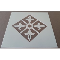Pochoir carreau de ciment 16 - 15x15 cm