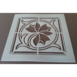 Pochoir carreau de ciment 1 - 15x15 cm -