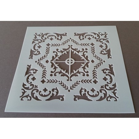 Pochoir carreau de ciment 1 - 15x15 cm - Pochoir carreau de ciment 1 - 15x15 cm -