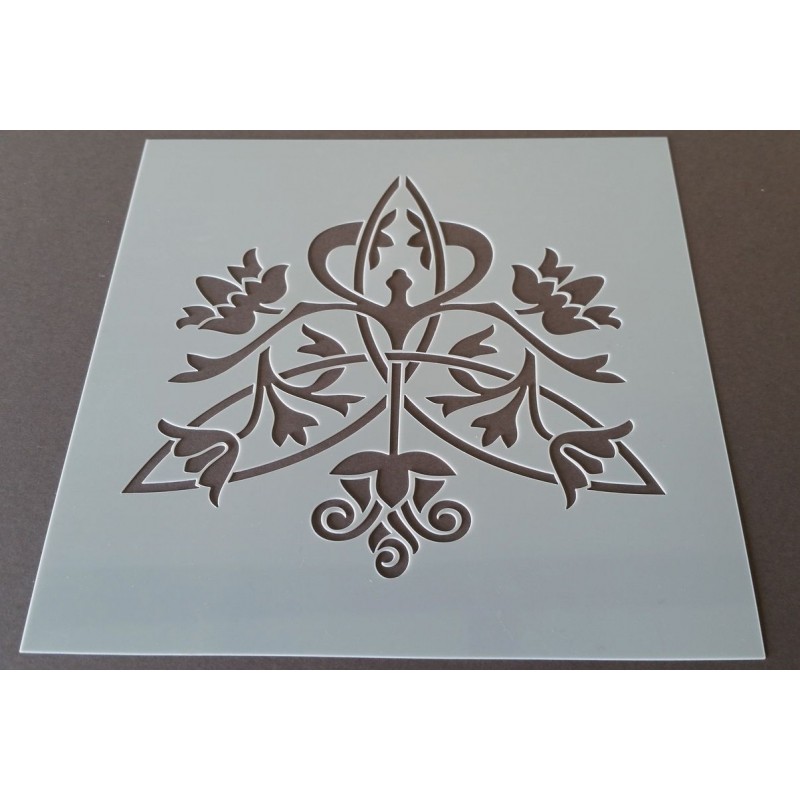 Pochoir carreau de ciment 1 - 15x15 cm -