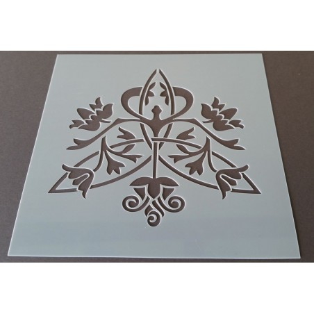 Pochoir carreau de ciment 1 - 15x15 cm - Pochoir carreau de ciment 1 - 15x15 cm -
