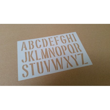 Pochoir Alphabet Majuscules 2,5cm