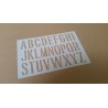 Pochoir Alphabet Majuscules 2,5cm